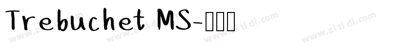 Trebuchet MS字体转换